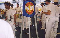 ÖMV Flagge an Bord der Vittorio Veneto